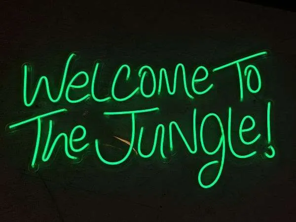 Neon Welcome to the Jungle
